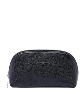 Chanel Cc Caviar Cosmetic Pouch Pre- #309276C95B